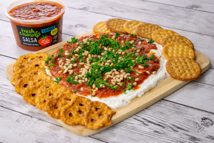 Satisfy guests with a savory snack and wine pairing